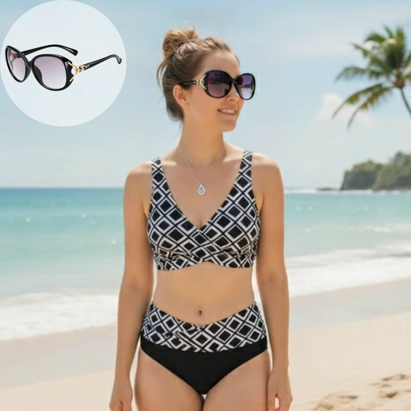 👙🌊Női magas derekú kétrészes bikini szett