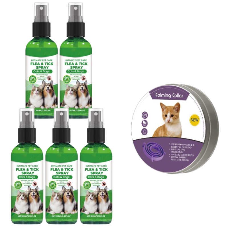 🐶🐱 Természetes bolha- és kullancsirtó spray kutyáknak és macskáknak