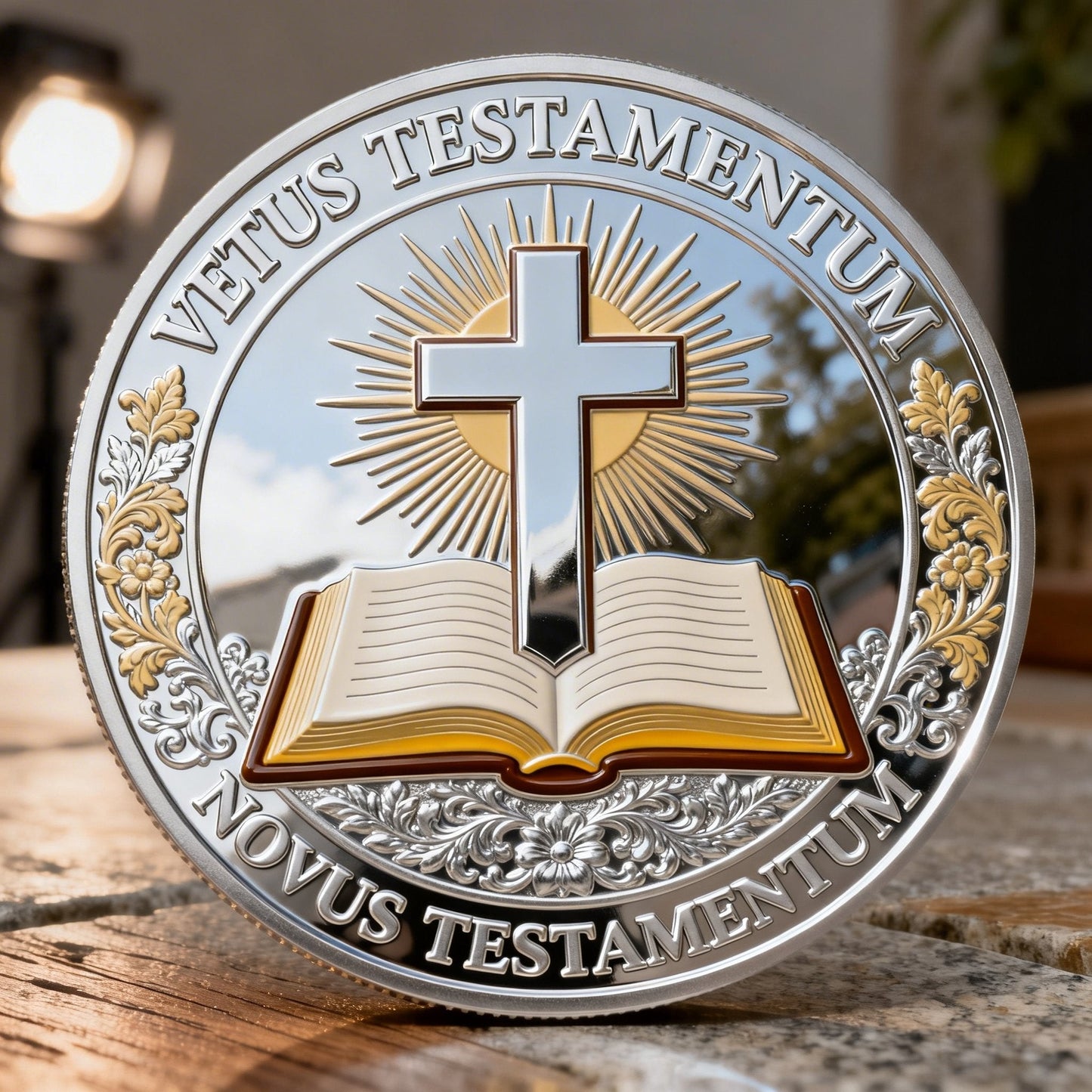 ❤️Utolsó nap 50% kedvezmény - ✝️ Keresztény emlékérme Az utolsó vacsora