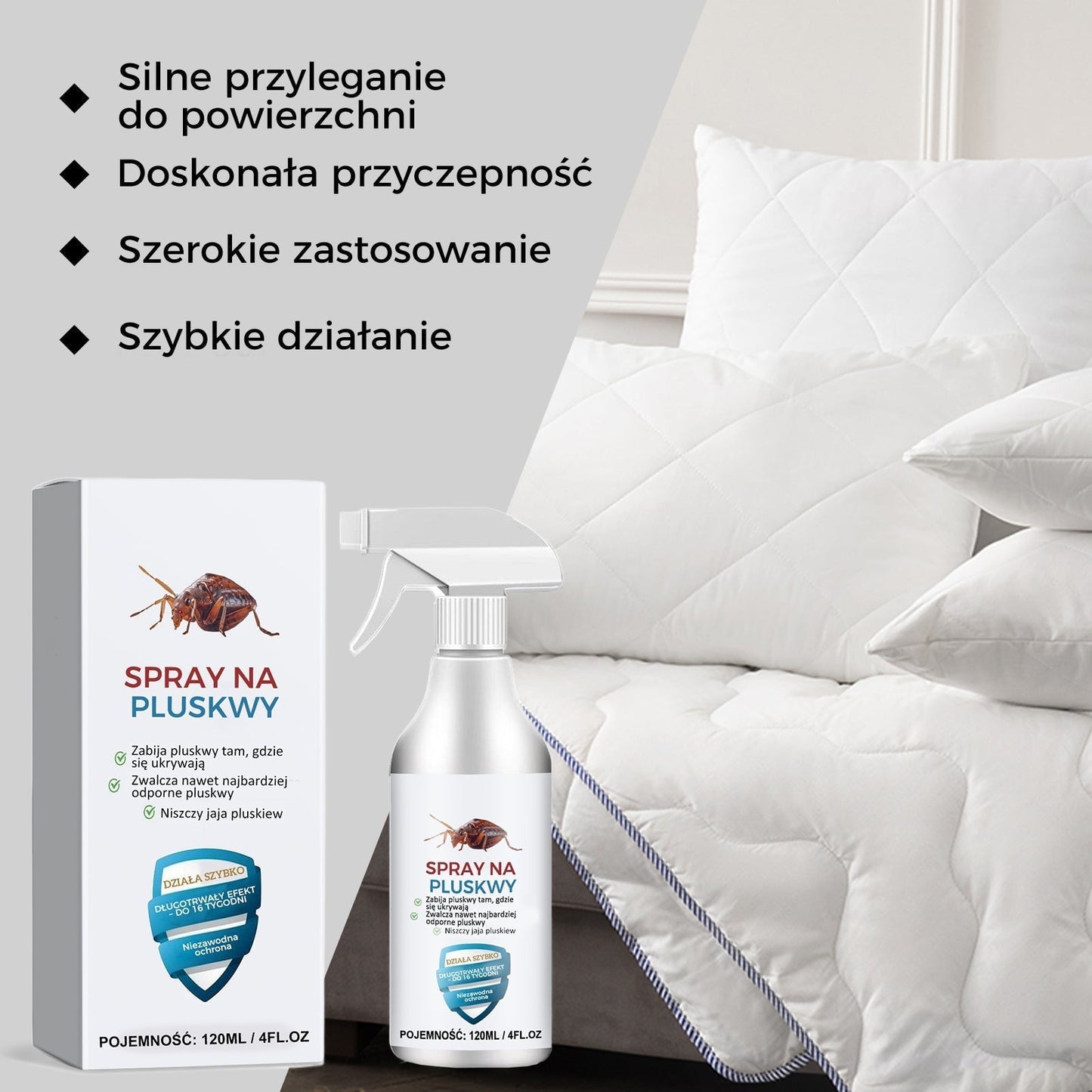 🐛🦟Erős ágyi poloska riasztó spray 💥