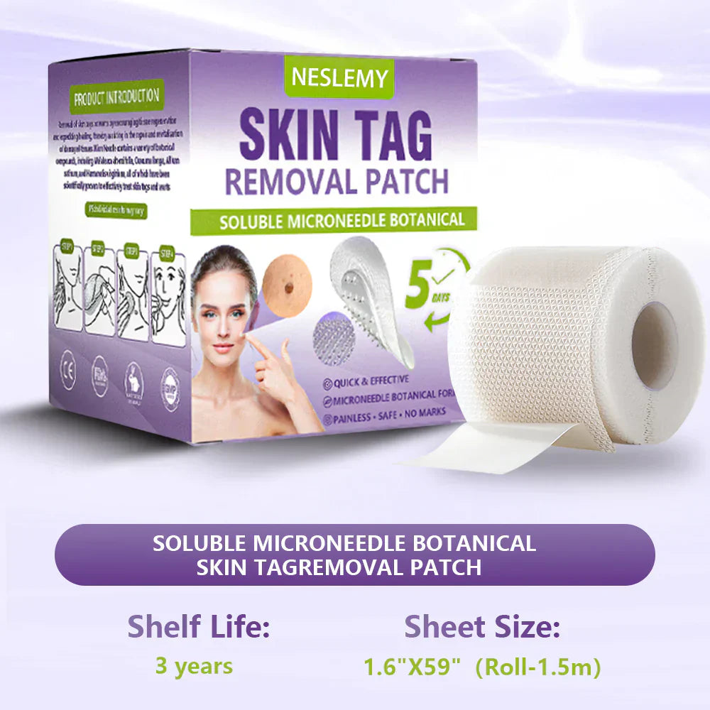 🌿NESLEMY® Feloldódó botanikai tapasz mikro tűkkel a bőrkinövések eltávolítására