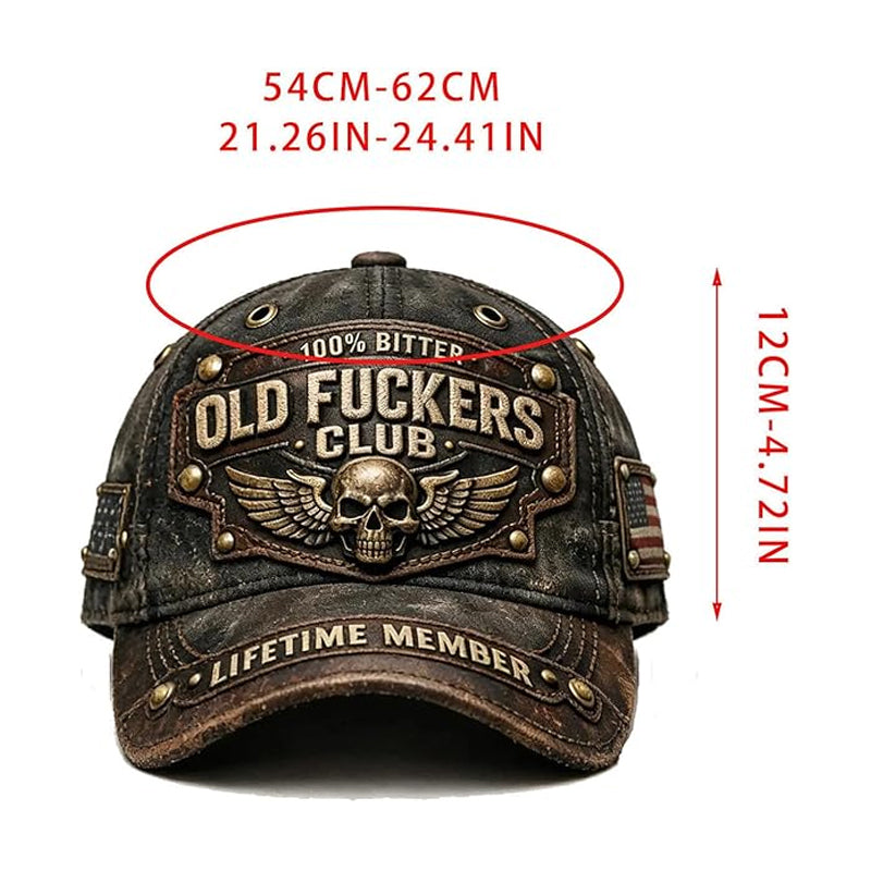 Old Motherfuckers Club – Punk Hímzett Kalap