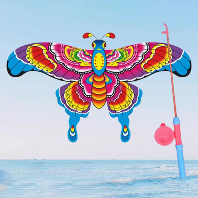 🎣🪁Innovatív horgászbot-sárkányok✨✨Könnyen irányítható, végtelen szabadtéri szórakozás a gyerekeknek!
