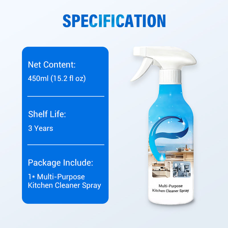 🌿💦2+1 ingyen🍋Többfunkciós konyhai tisztító spray 🧼✨