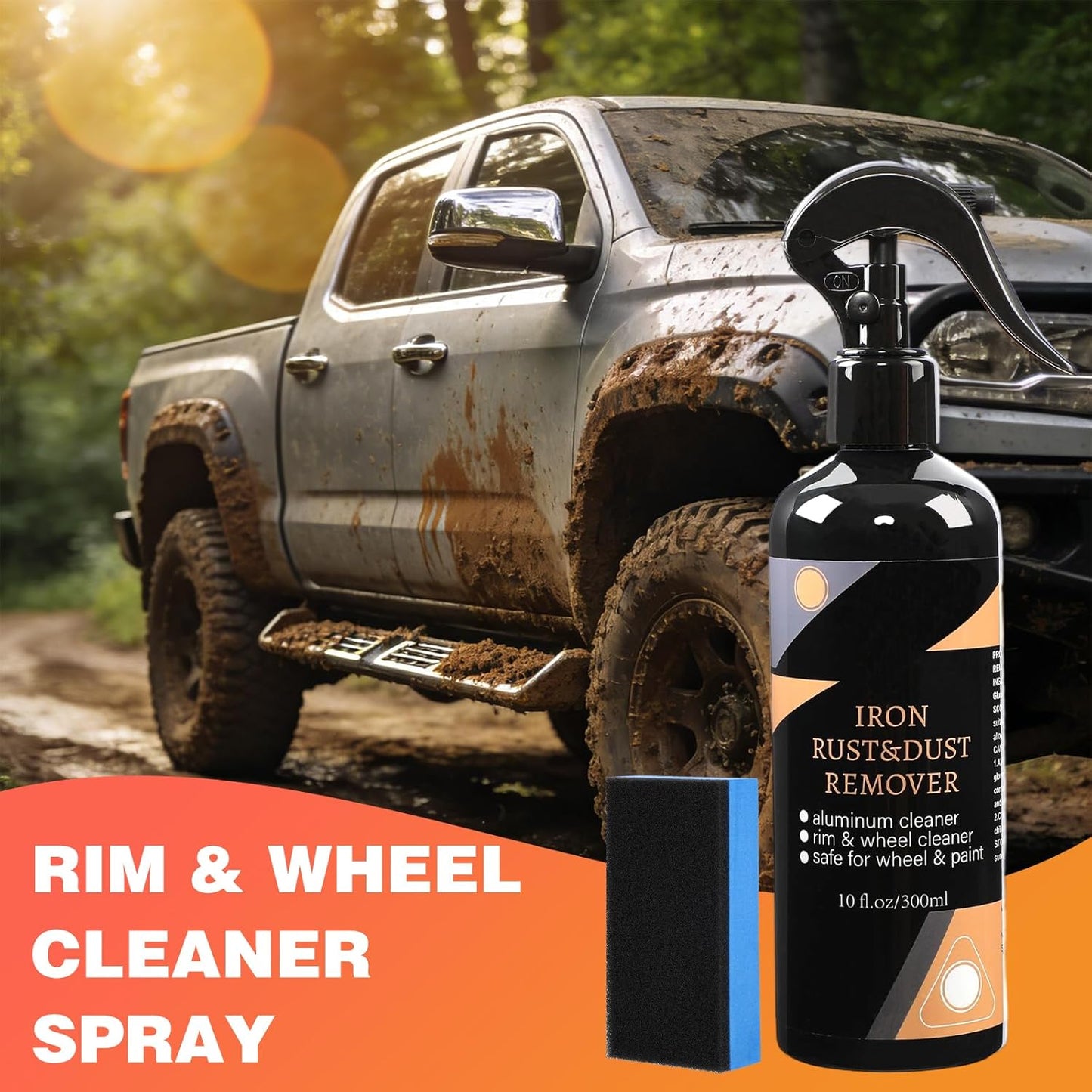🌱 Távolítsa el a rozsdát és szennyeződést – Univerzális kerék- és felnitisztító spray, rozsdaeltávolító – Utánvétes 🚗✨