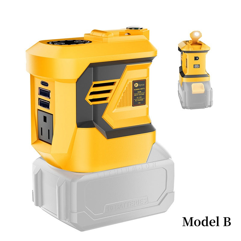 ⚡ Táplálja eszközeit bárhol – 300W hordozható feszültségátalakító 18V szerszámakkumulátorokhoz 🔋🛠️