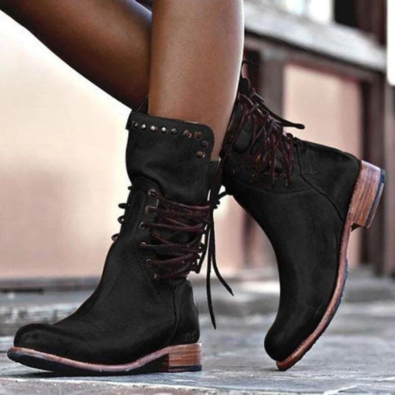 Damskie modne buty w jednolitym kolorze