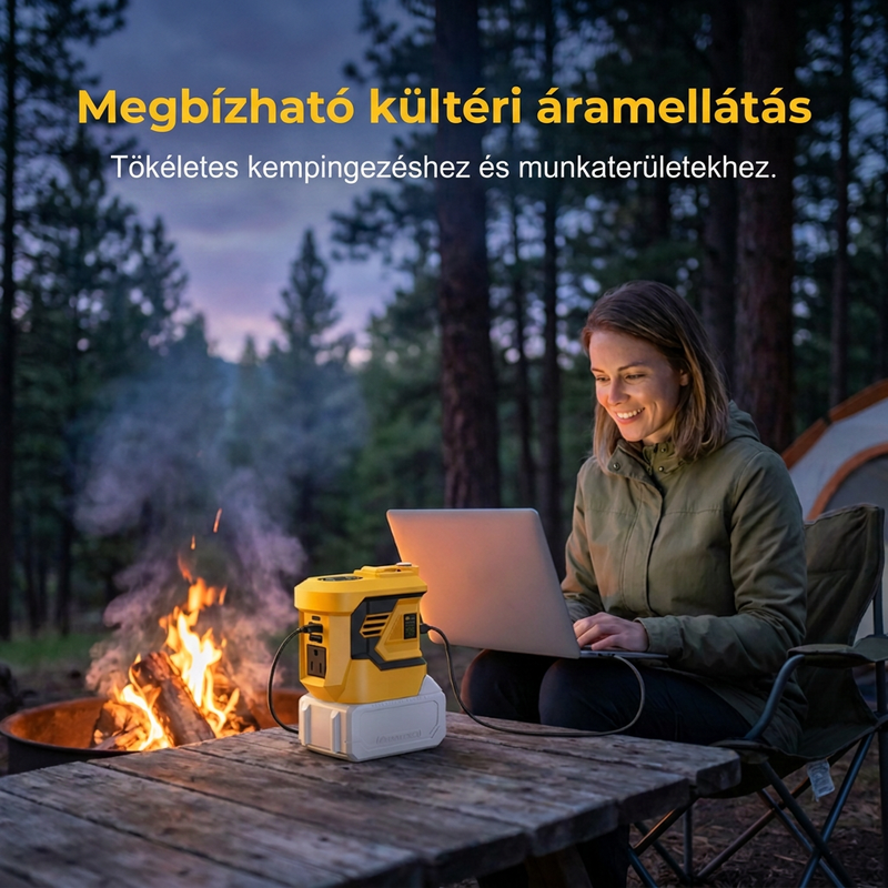 ⚡ Táplálja eszközeit bárhol – 300W hordozható feszültségátalakító 18V szerszámakkumulátorokhoz 🔋🛠️