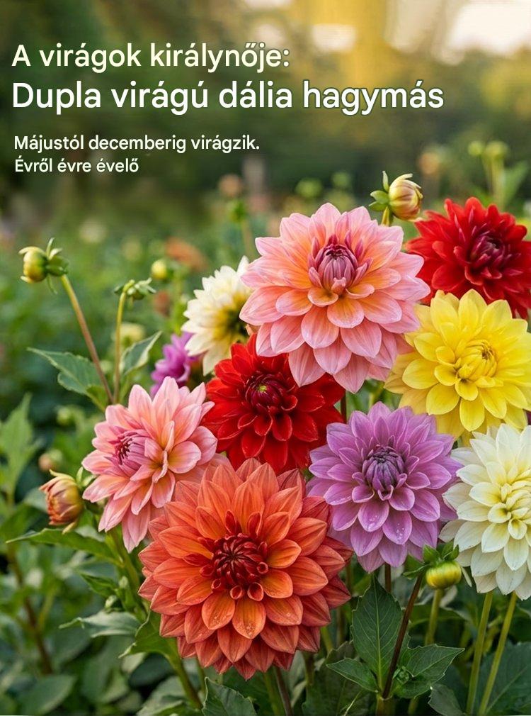 【Közvetlen értékesítés】Négy évszak dália hagymák