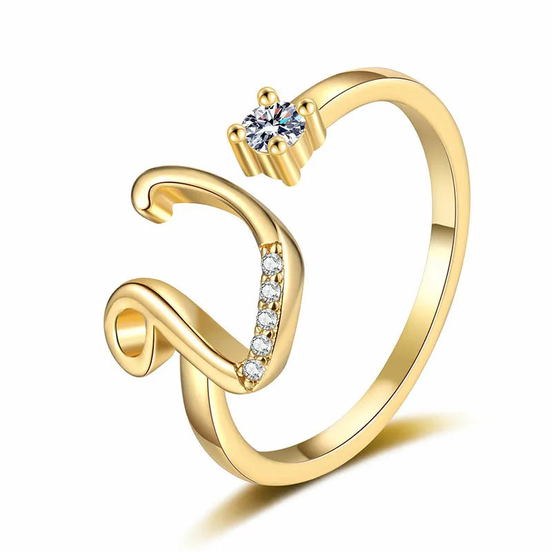 ⏳Időben korlátozott 50% kedvezmény⏰Állítható csillogó kezdőgyűrű nőknek💍