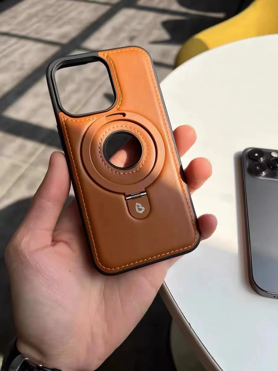 Teljes bőr ütésálló mágneses tok Phone-hoz