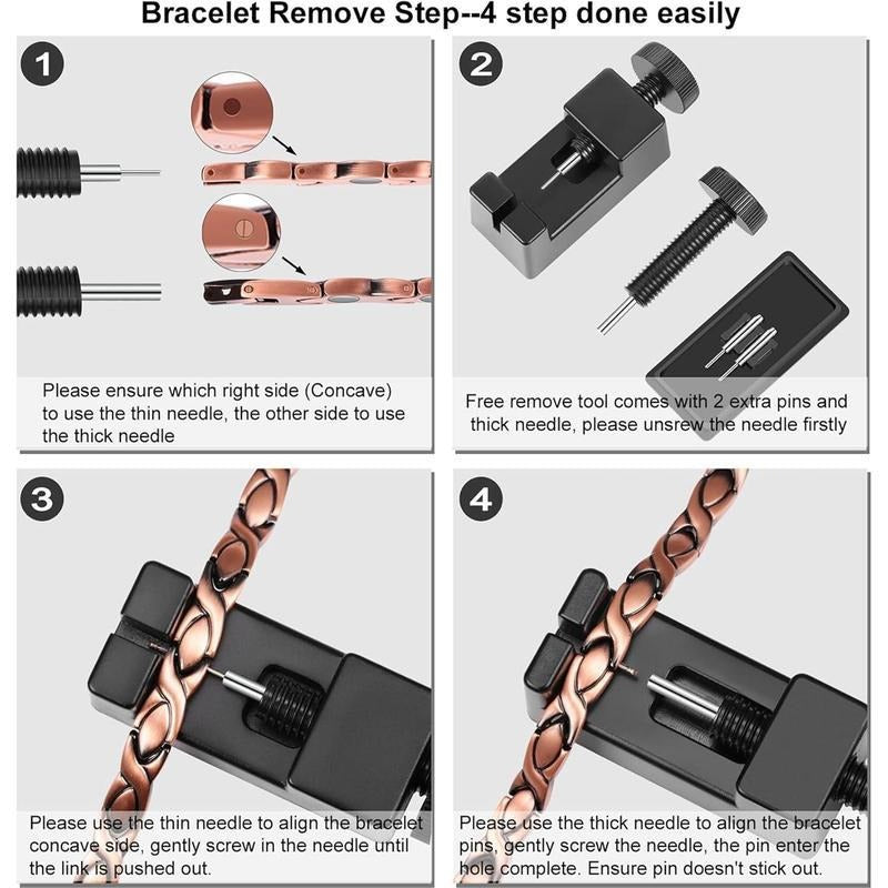 Miedziana bransoletka magnetyczna —— Łagodzi zmęczenie i poprawia krążenie krwi