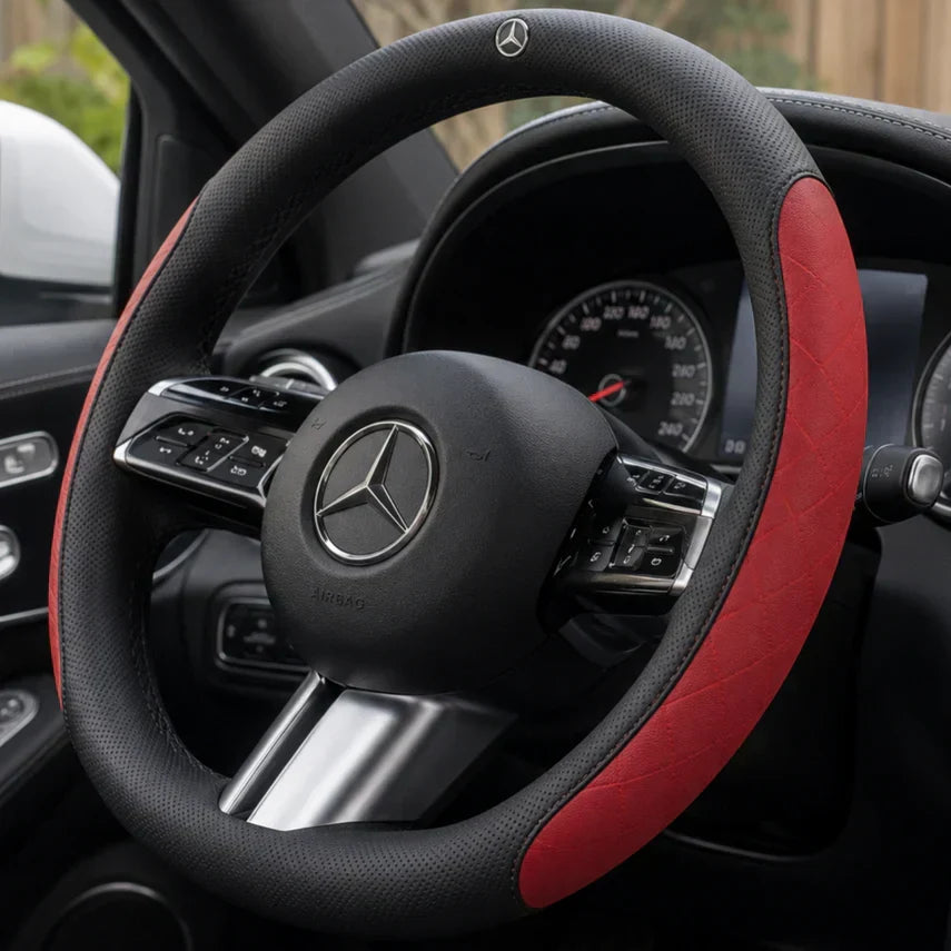 DriveCore Elite Grip kormánykerék-borítás – Izzadságálló bőr és teljesítménynövelés