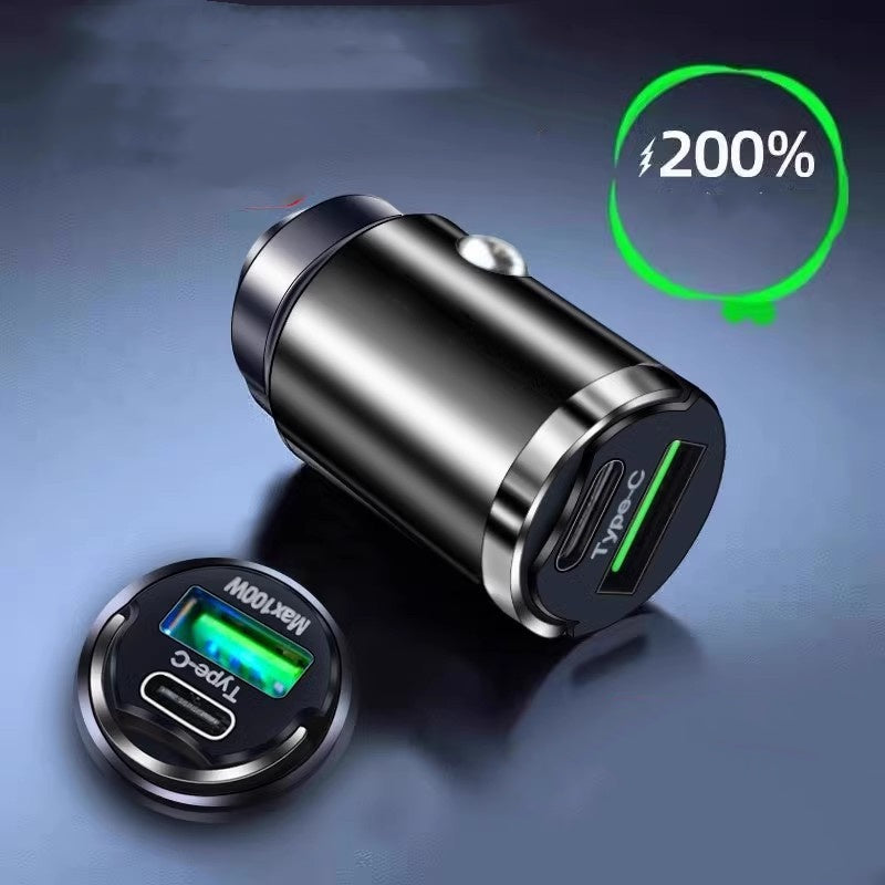 Ukryta ładowarka samochodowa USB z dwoma portami