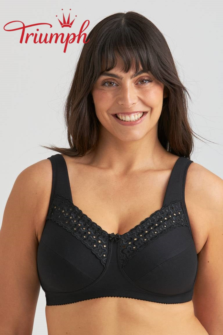Triumph® 4 darabos szett 🥰 Tiszta pamut hímzett melltartók — Különböző színekben és méretekben kapható