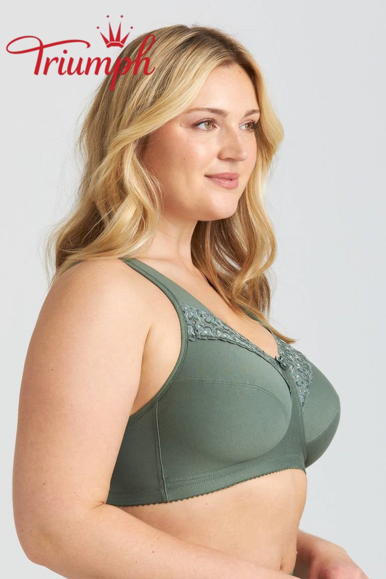 Triumph® 4 darabos szett 🥰 Tiszta pamut hímzett melltartók — Különböző színekben és méretekben kapható