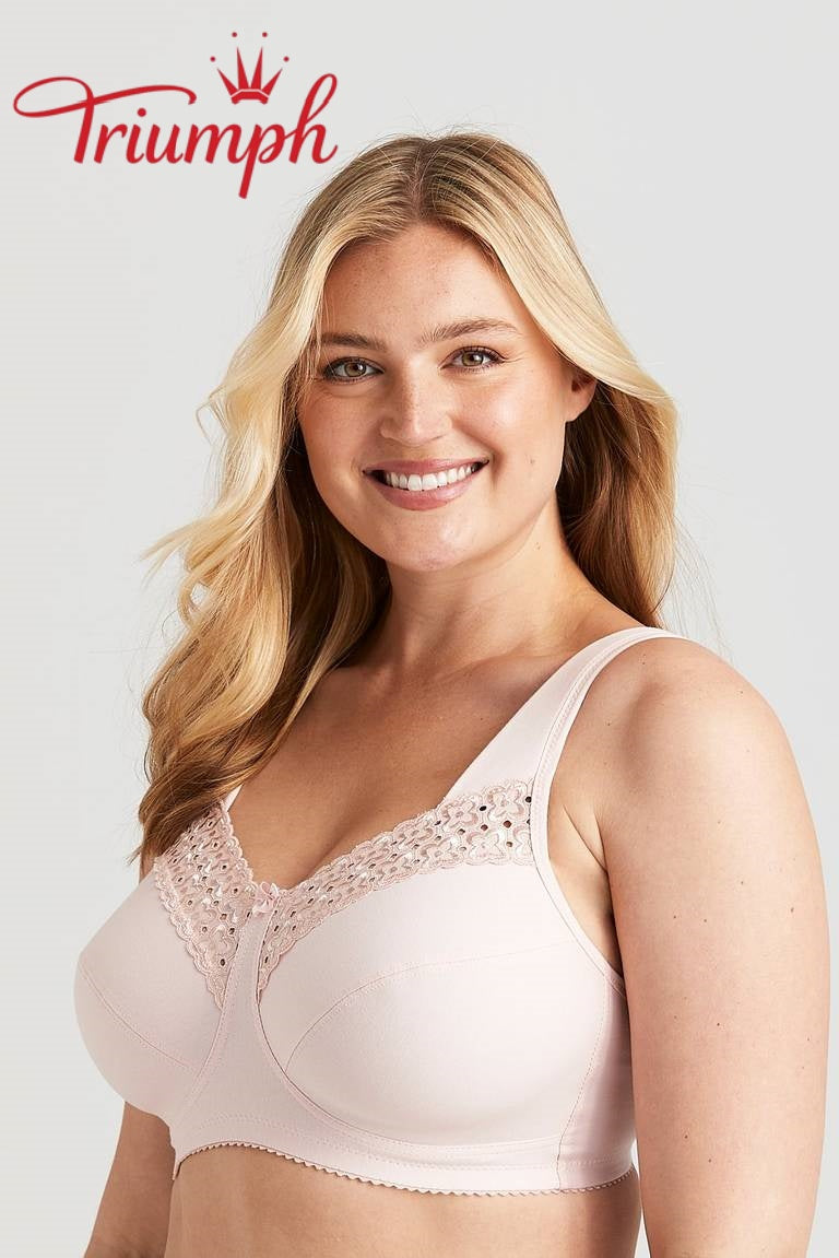 Triumph® 4 darabos szett 🥰 Tiszta pamut hímzett melltartók — Különböző színekben és méretekben kapható