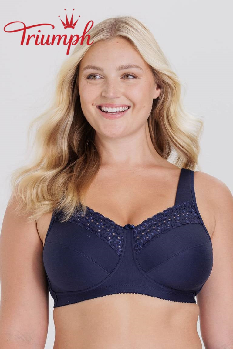 Triumph® 4 darabos szett 🥰 Tiszta pamut hímzett melltartók — Különböző színekben és méretekben kapható