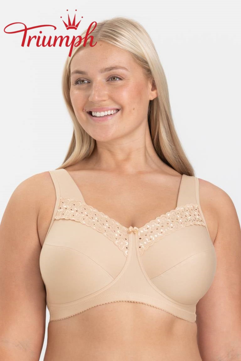 Triumph® 4 darabos szett 🥰 Tiszta pamut hímzett melltartók — Különböző színekben és méretekben kapható