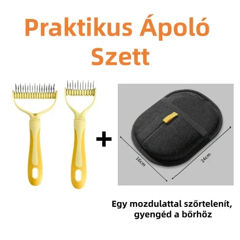 🐾 Kétoldalas állatfésű – gyors és hatékony! ✨