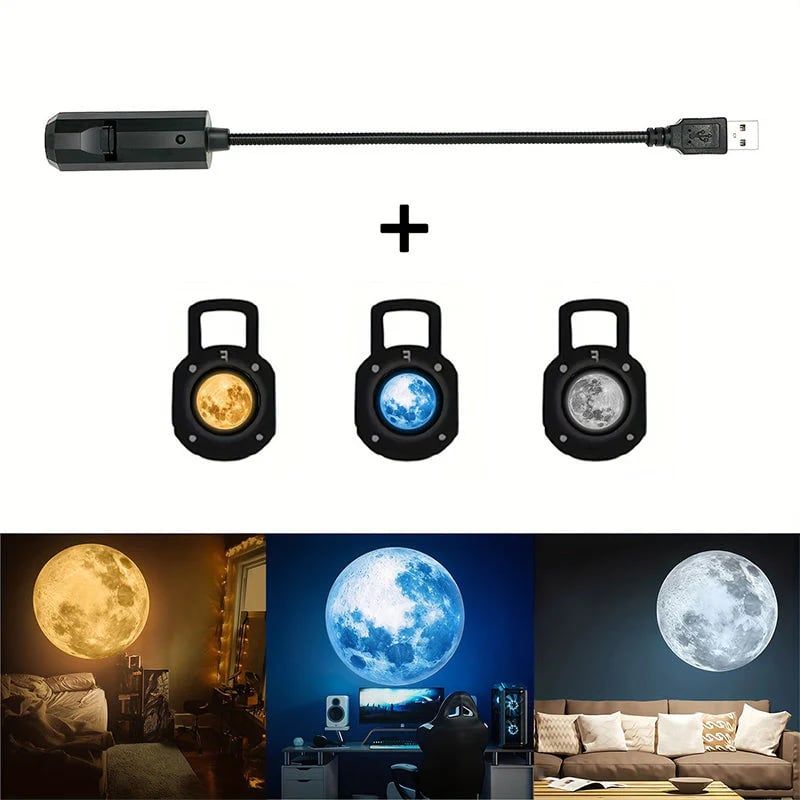 USB Galaxy projektor és holdfény