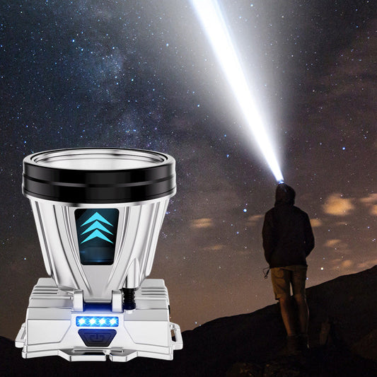 Superjasna, akumulatorowa, mocna latarka czołowa