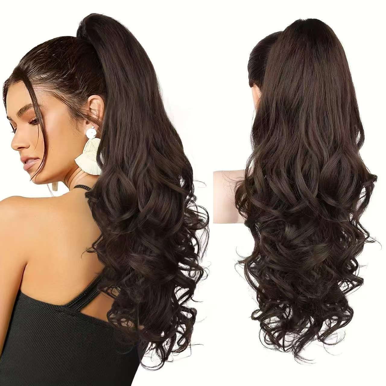 🔥 Időben korlátozott promóció 50% KEDVEZMÉNY 👩💕 Csíptethető hullámos lófarok hosszabbítás 🙋‍♀️