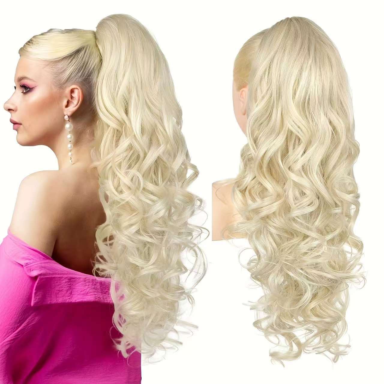 🔥 Időben korlátozott promóció 50% KEDVEZMÉNY 👩💕 Csíptethető hullámos lófarok hosszabbítás 🙋‍♀️