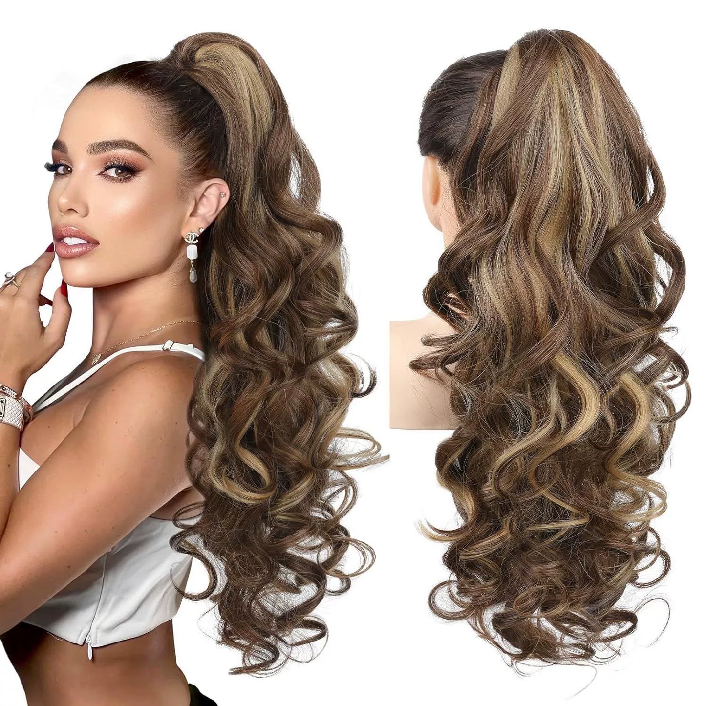 🔥 Időben korlátozott promóció 50% KEDVEZMÉNY 👩💕 Csíptethető hullámos lófarok hosszabbítás 🙋‍♀️