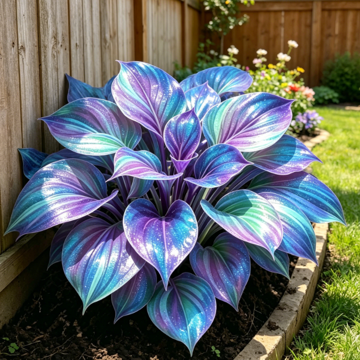 💎 Ritka, többszínű, opál hosta 🌿 Lenyűgöző lombozat, amely egész szezonban csillog