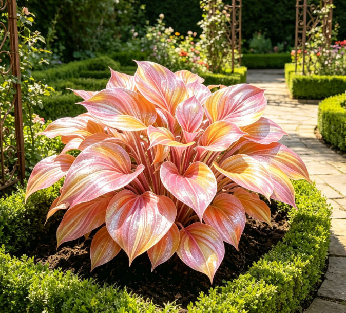💎 Ritka, többszínű, opál hosta 🌿 Lenyűgöző lombozat, amely egész szezonban csillog