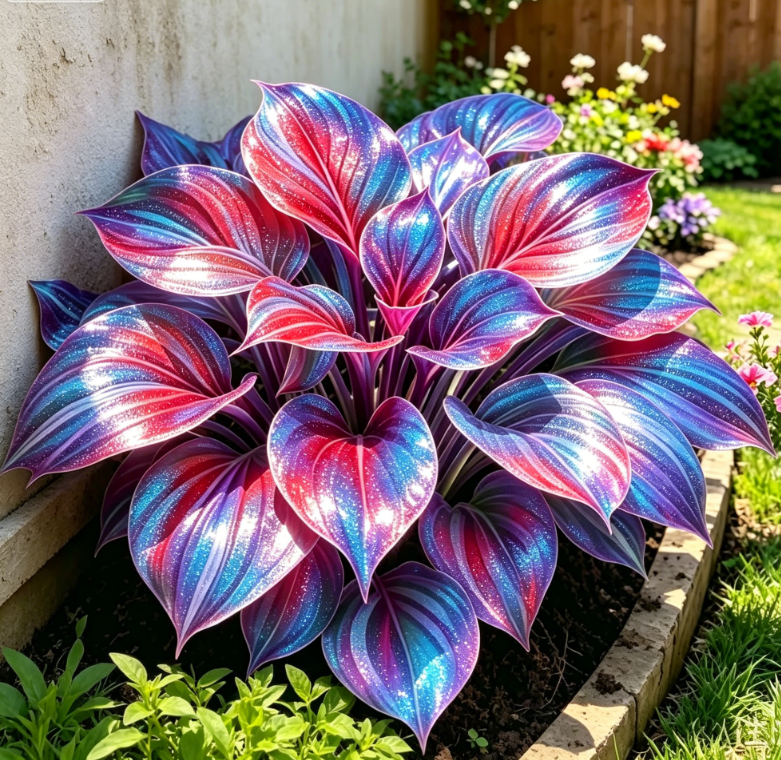 💎 Ritka, többszínű, opál hosta 🌿 Lenyűgöző lombozat, amely egész szezonban csillog