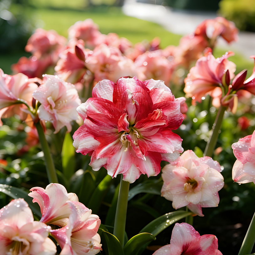 🌺Virágos illatú dupla amarillisz hagymák – 40 napon belül virágoznak
