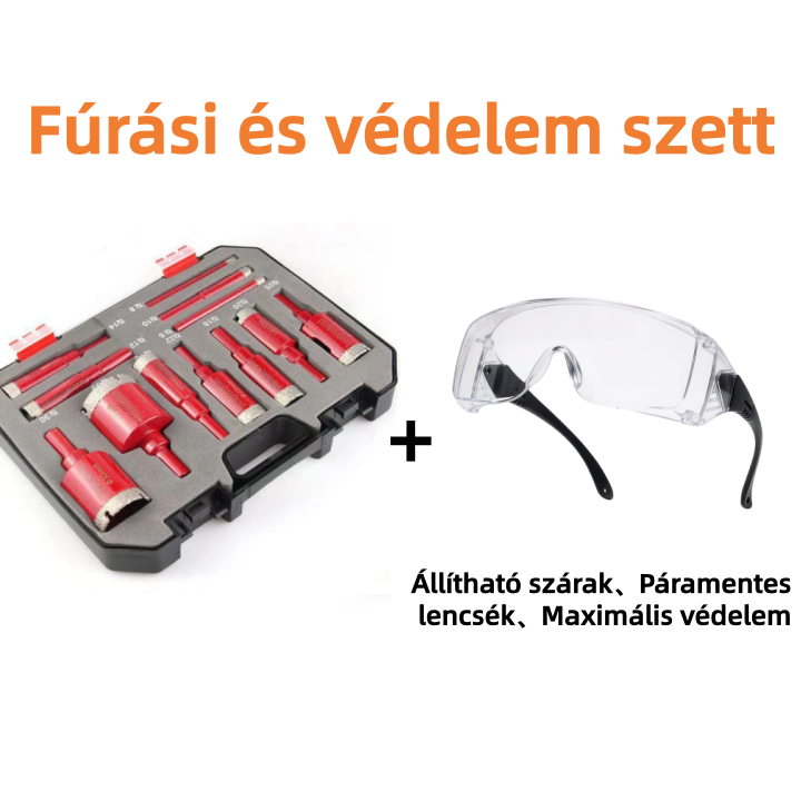 🔩 Professzionális szárazfúrásos lyukfűrész-készlet (6–35 mm)