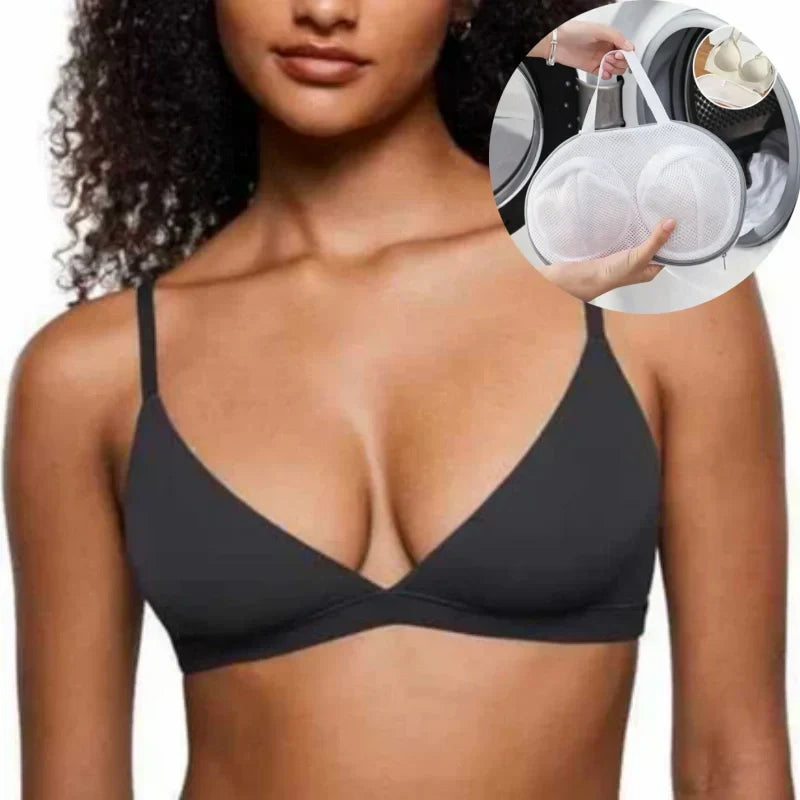 💞Női merevítő nélküli rugalmas anyagú támogató háromszög alakú bralette🌸