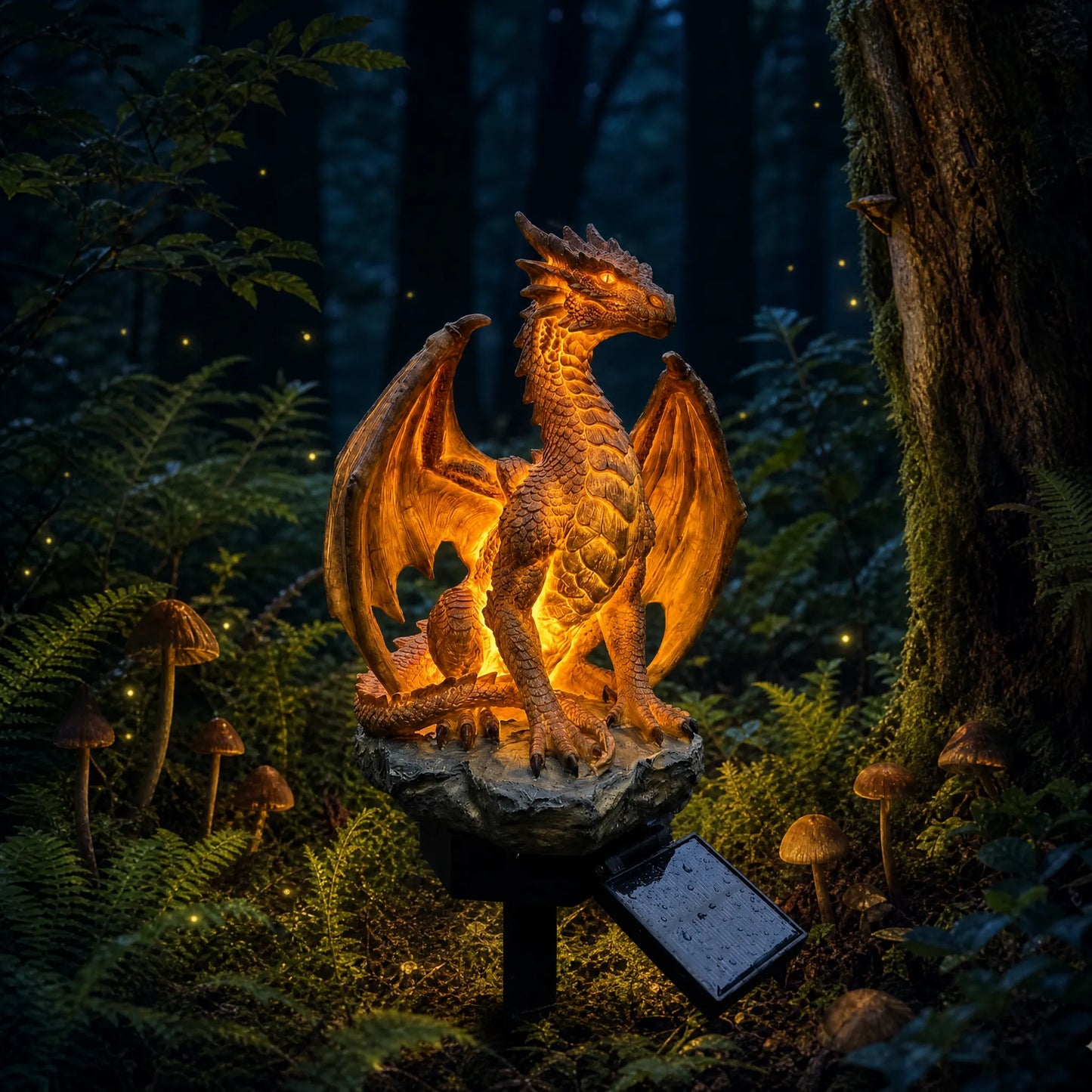 Dragon Legacy Golden Ember Edition napelemes kerti lámpa