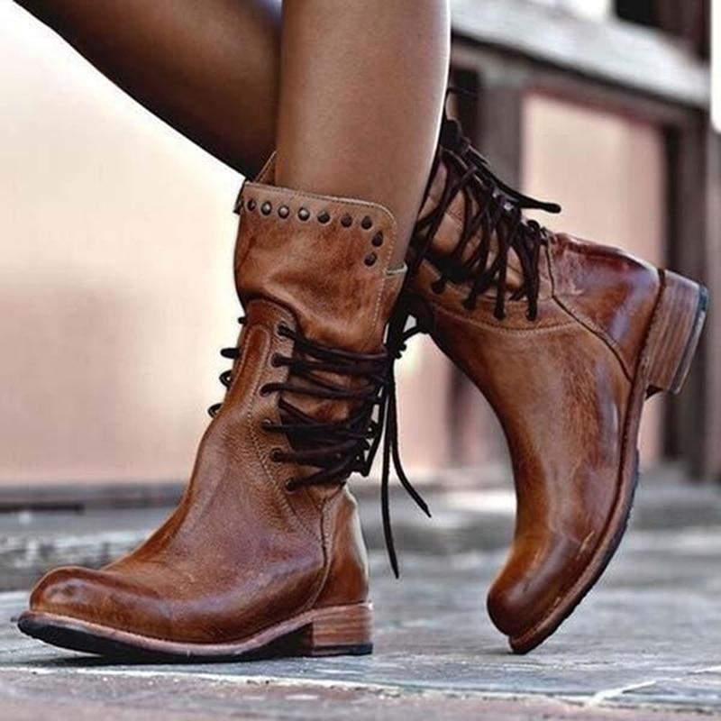 Damskie modne buty w jednolitym kolorze