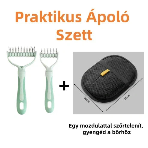 🐾 Kétoldalas állatfésű – gyors és hatékony! ✨