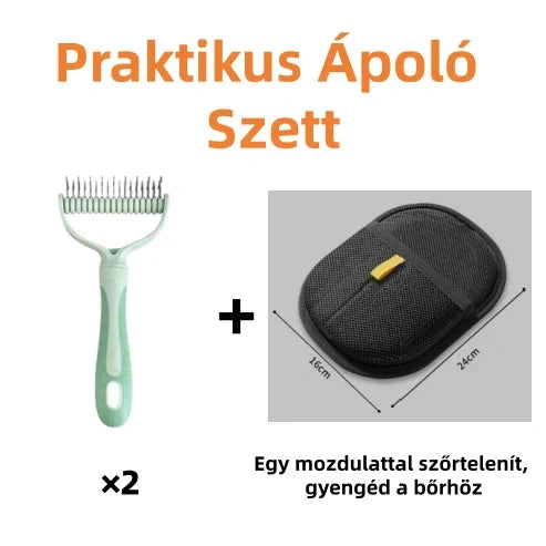 🐾 Kétoldalas állatfésű – gyors és hatékony! ✨