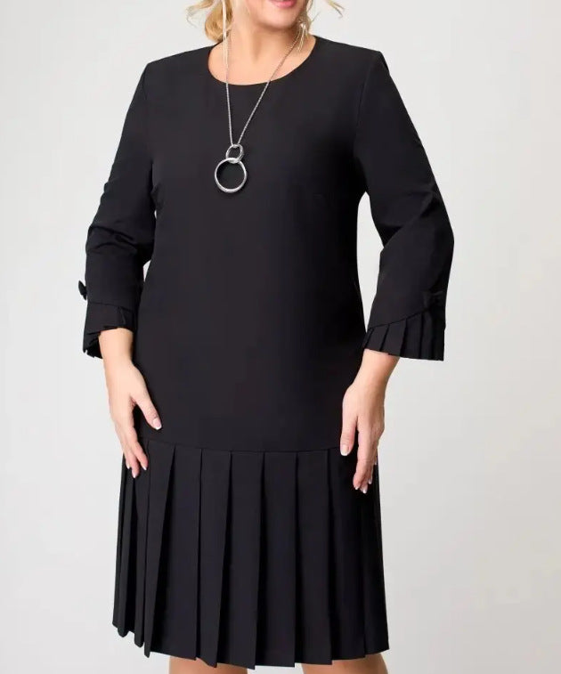 💌[S-5XL]👗Kiváló minőségű, elegáns ruha egyszínűben