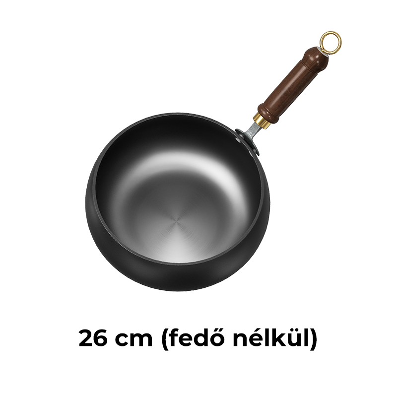 🧑‍🍳 Bevonat nélküli vasedény – hagyományos, tartós, minden tűzhelyre – Utánvét 💪