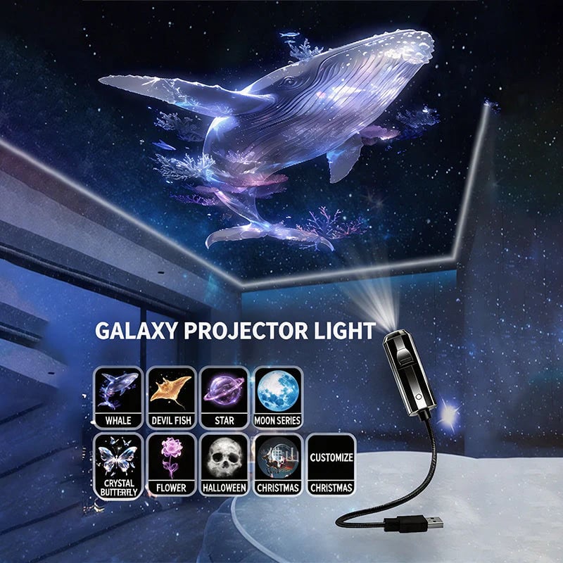 USB Galaxy projektor és holdfény