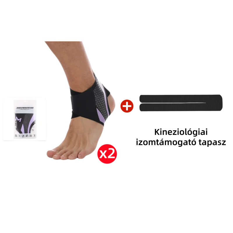 💨1+1 INGYEN🦵 Legkelendőbb boka rögzítő – Y‑alakú stabilitás, légáteresztő anyag, könnyű, nyitott sarok kivitel, biztonságos illeszkedés