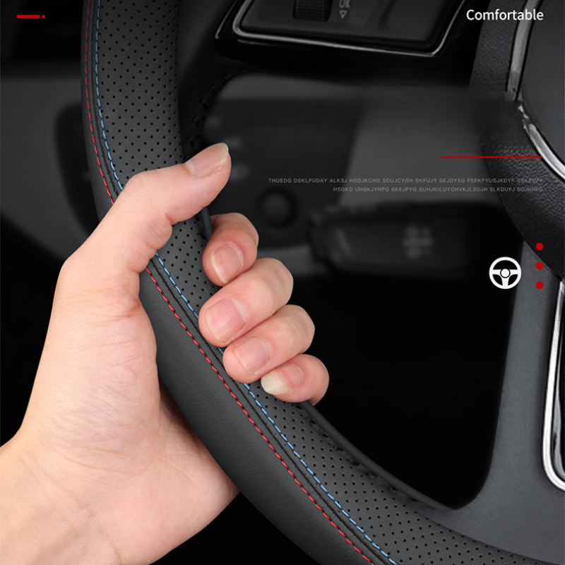 Pokrowiec na kierownicę ze skóry Nappa Premium – luksusowy komfort, oddychająca konstrukcja i trwałość przez cały rok