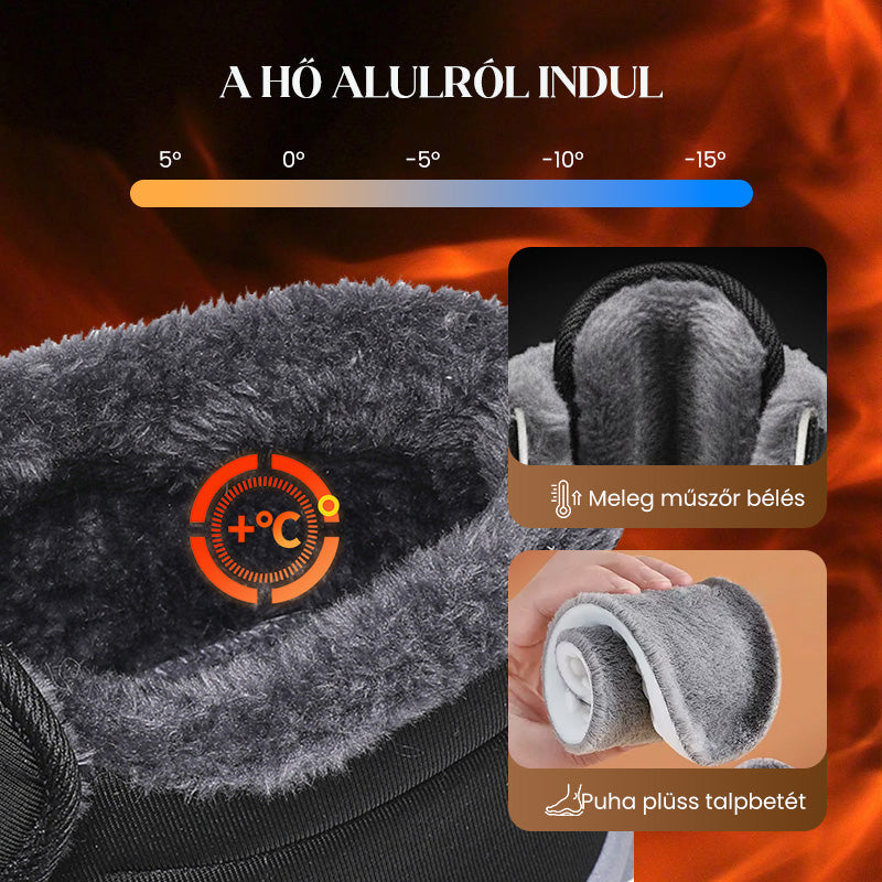 💫 Új termékek 50% OFF korlátozott ideig 🔥 Unisex, gyapjúval bélelt téli hócsizmák