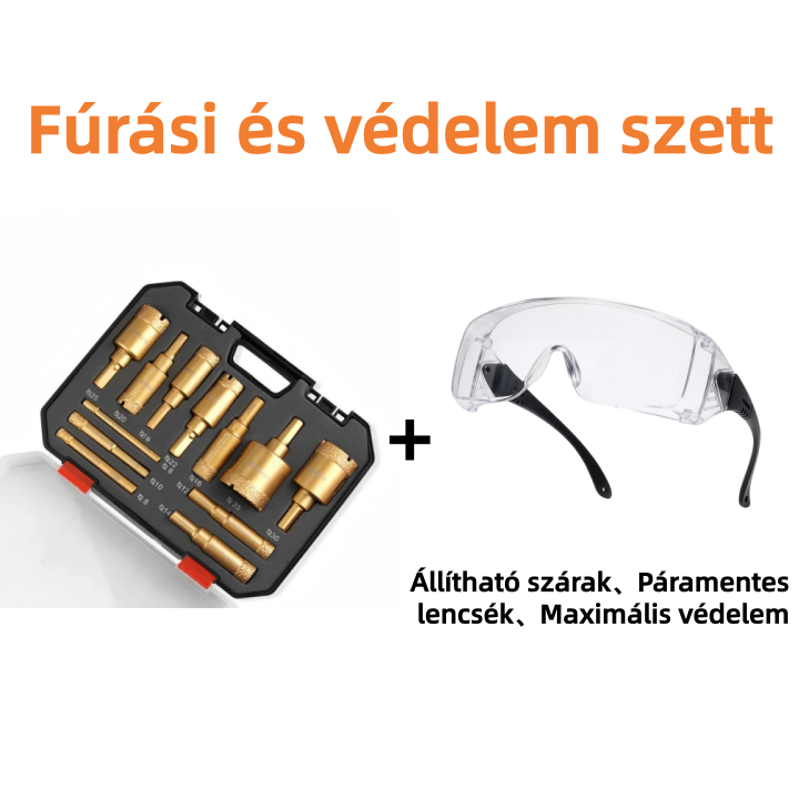 🔩 Professzionális szárazfúrásos lyukfűrész-készlet (6–35 mm)