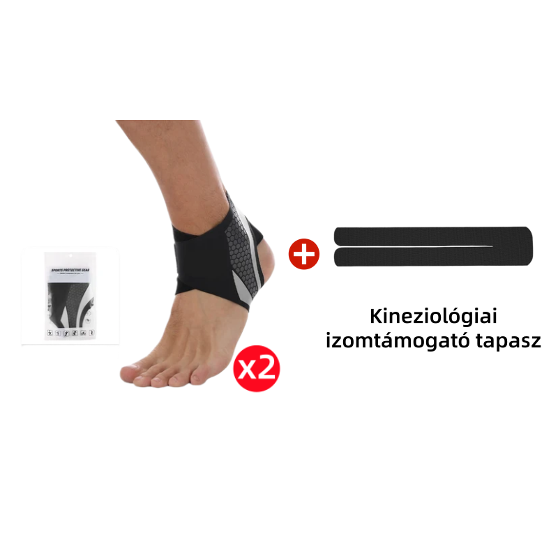 💨1+1 INGYEN🦵 Legkelendőbb boka rögzítő – Y‑alakú stabilitás, légáteresztő anyag, könnyű, nyitott sarok kivitel, biztonságos illeszkedés