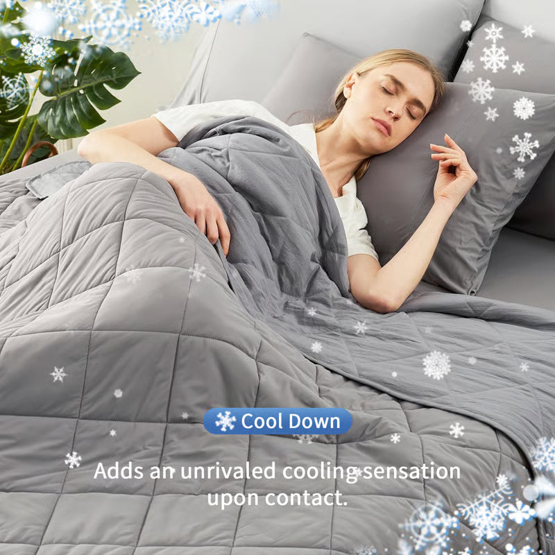 ❄️Breathable Nyomtatott mosható nyári hűsítő paplan💤