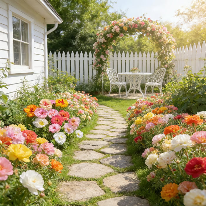 💫🌸KUP 1, DOSTAŃ 1 GRATIS | Moss Rose🌿Nasiona kwiatów wieloletnich z suplementem wspomagającym wzrost roślin