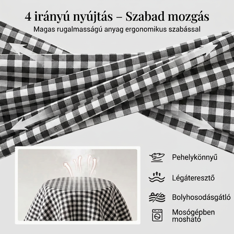 Női kockás capri nadrág nyárra